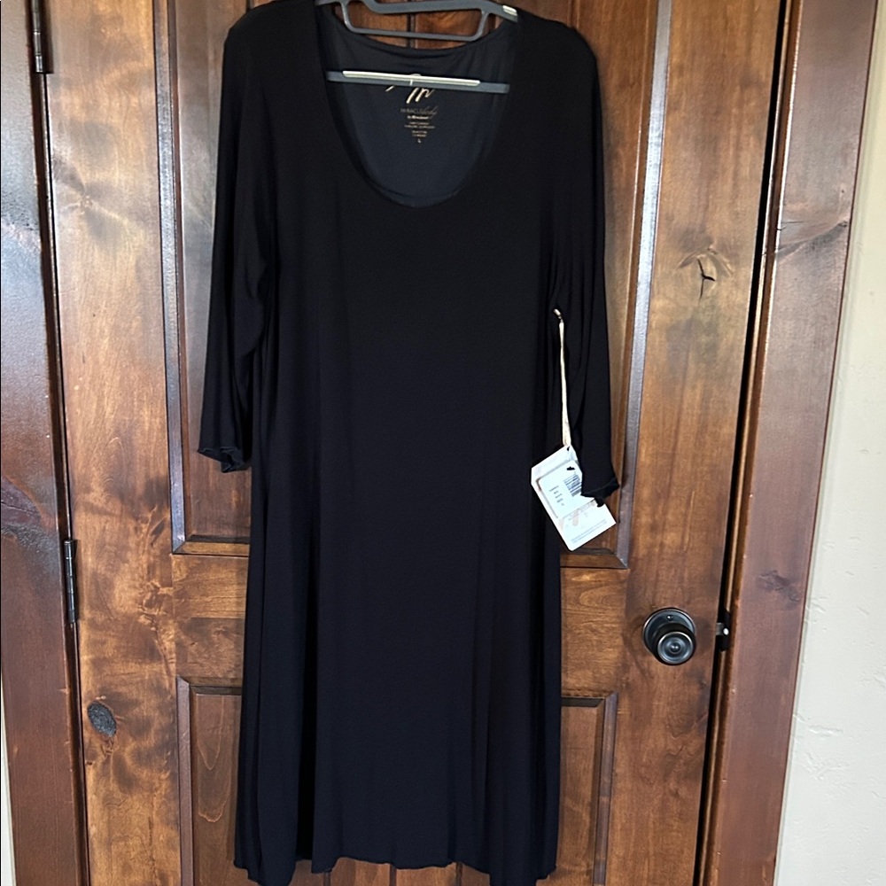 Miraclesuit Classic Black Long Sleeve Dress